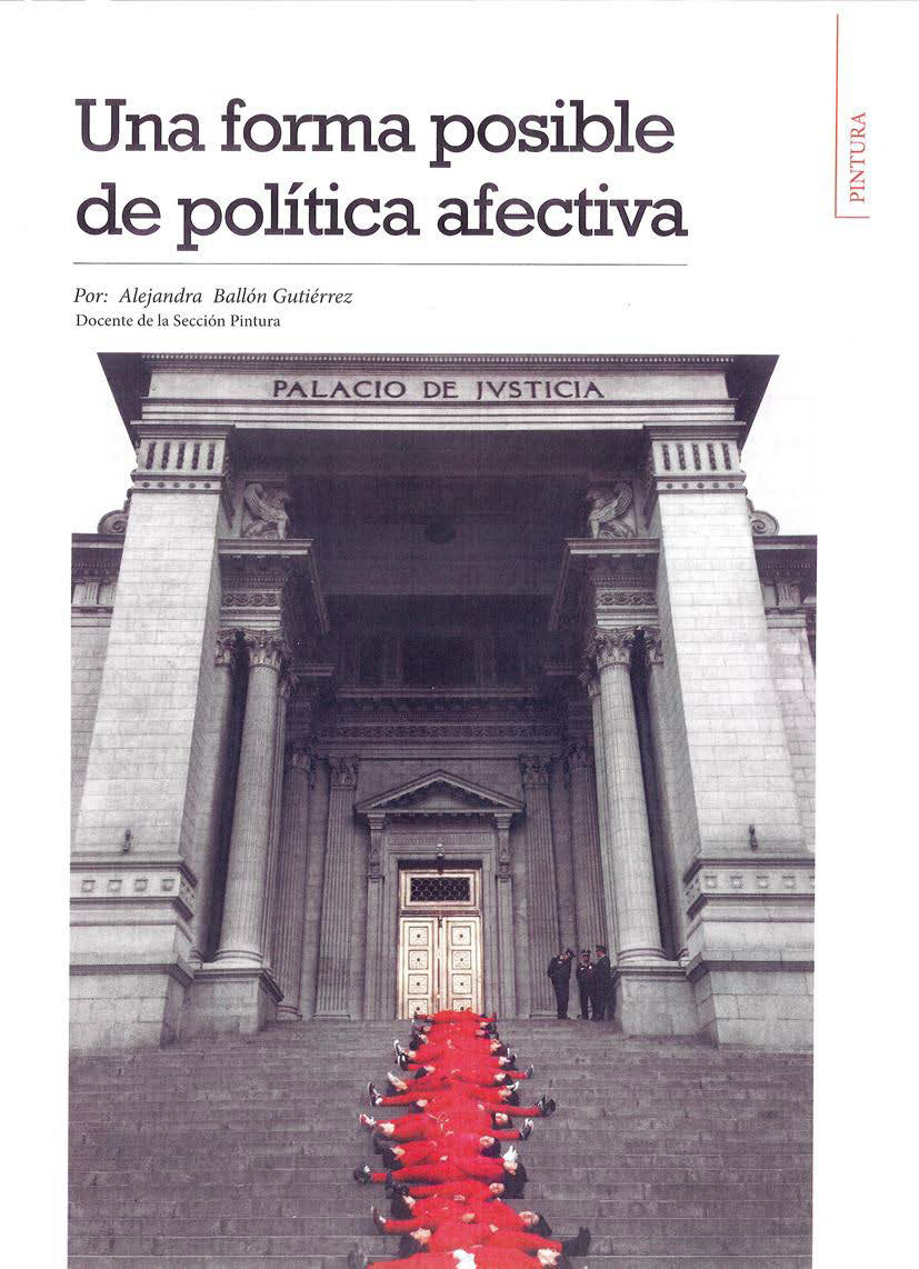 Una forma posible de política afectiva <br><em>Revista Arte y Diseño del Departamento de arte de la PUCP</em>
